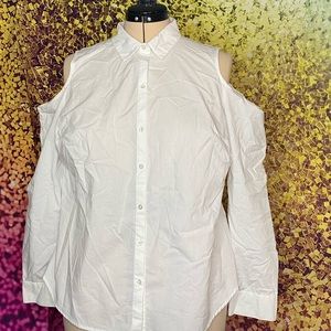 Worthington - Button up - Peep Shoulder - Size XL